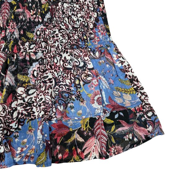 EUC Women's FIGEROA & FLOWER‎ Drop Waist Paisley Chiffon Dress | Size L - Picture 5 of 10